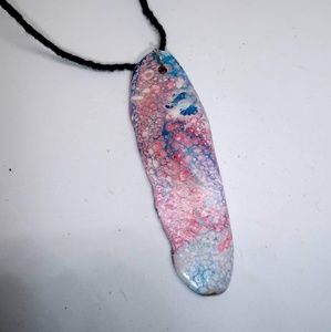 A Soft Daydream Handpainted Driftwood Necklace